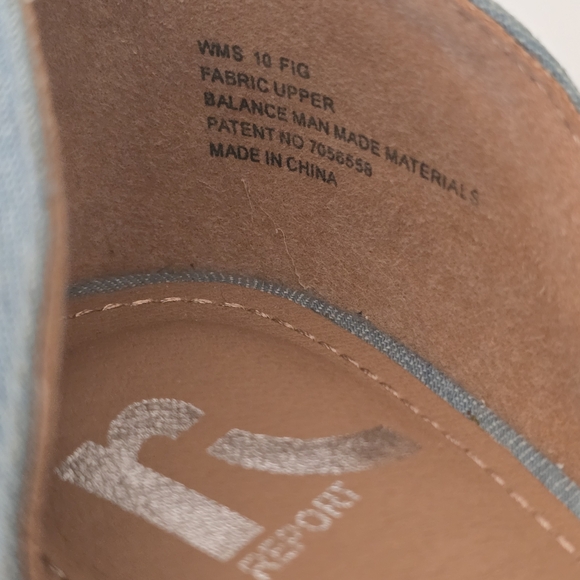 Report | FIG Denim Embroidered Floral pointy toe flats size 10 - Picture 7 of 11